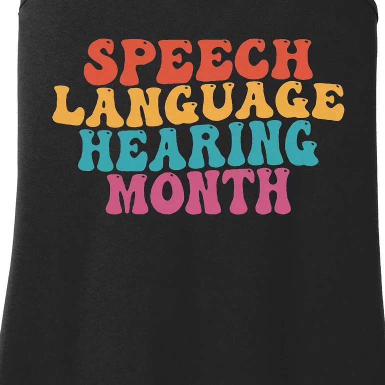 Better Hearing Speech Language Hearing Month Ladies Essential Tank