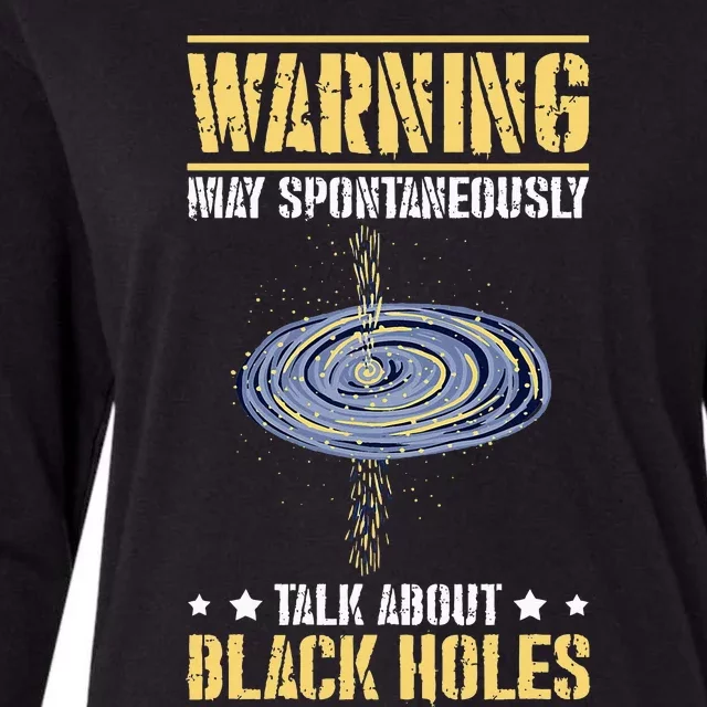 Black Hole Space Light Galaxy Universe Milky Way Gravity Womens Cotton Relaxed Long Sleeve T-Shirt