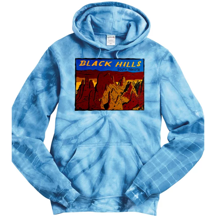 Black Hill South Dakota Tie Dye Hoodie