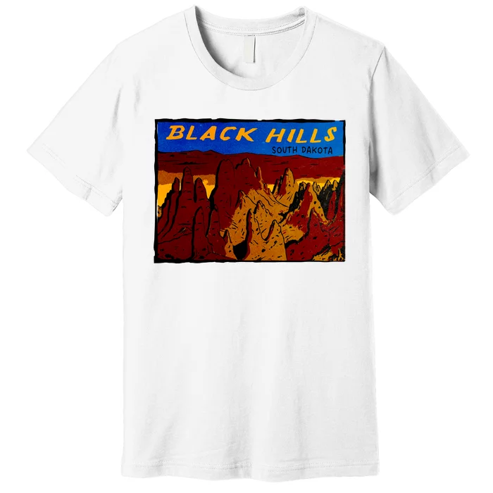 Black Hill South Dakota Premium T-Shirt