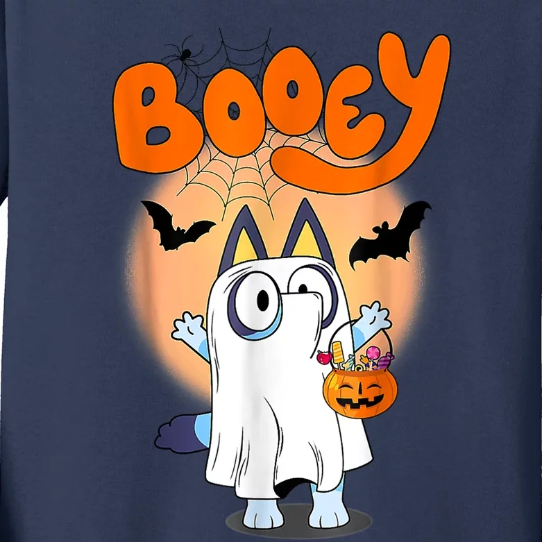 Booey Halloween Spooky Season Funny Kids Long Sleeve Shirt