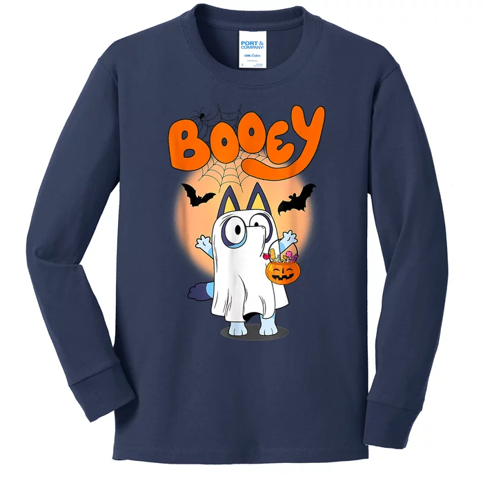 Booey Halloween Spooky Season Funny Kids Long Sleeve Shirt