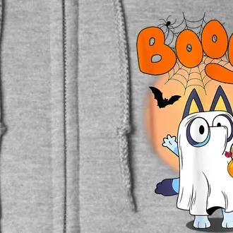 Booey Halloween Spooky Season Funny Full Zip Hoodie