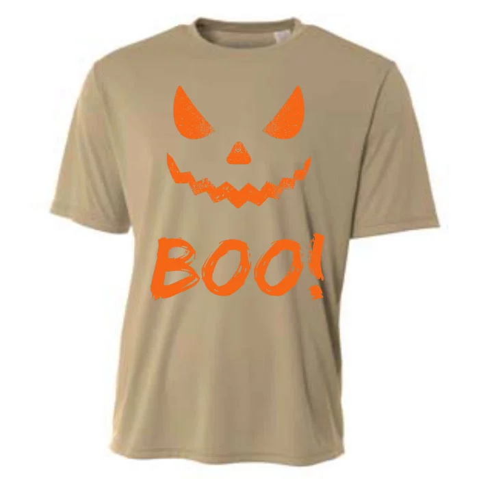 Boo Halloween Spooky Scary Pumpkin Pumpkins October Fall Cooling Performance Crew T-Shirt