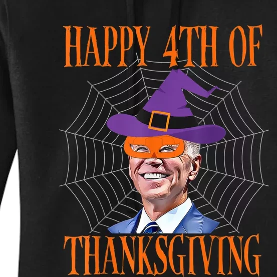 Biden Halloween Shirt Pumpkin Mask Funny Political T Women's Pullover Hoodie