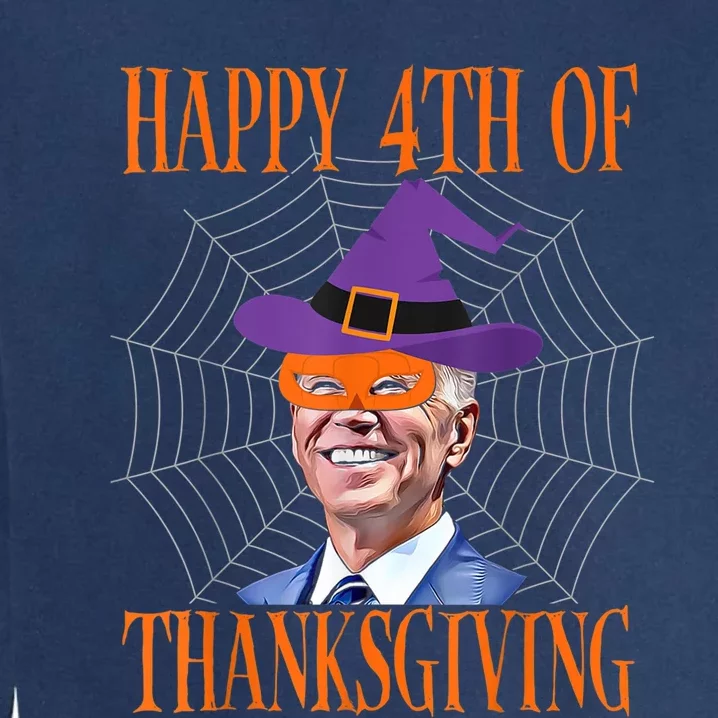 Biden Halloween Shirt Pumpkin Mask Funny Political T Garment-Dyed Sweatshirt