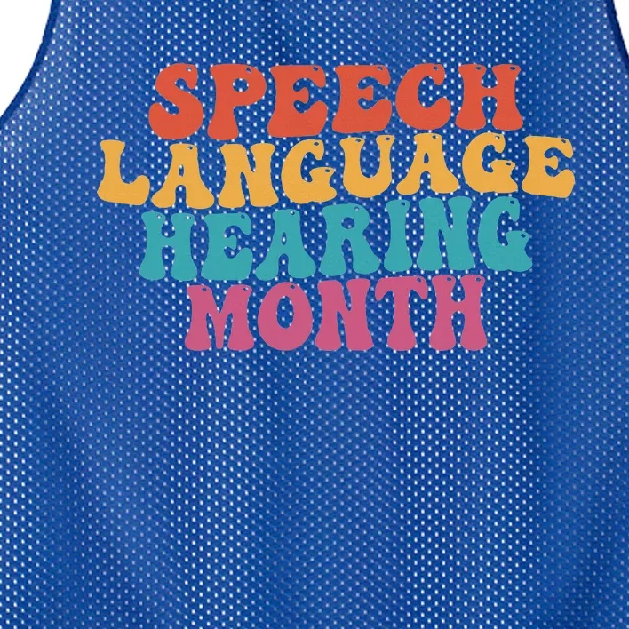 Better Hearing Speech Language Hearing Month Mesh Reversible Basketball Jersey Tank