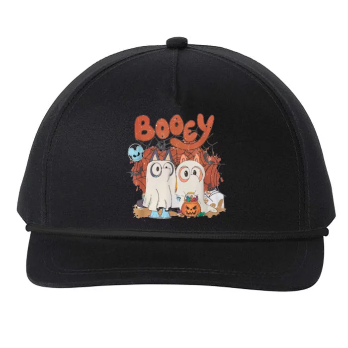 Booey Halloween Spooky Season Funny Snapback Five-Panel Rope Hat