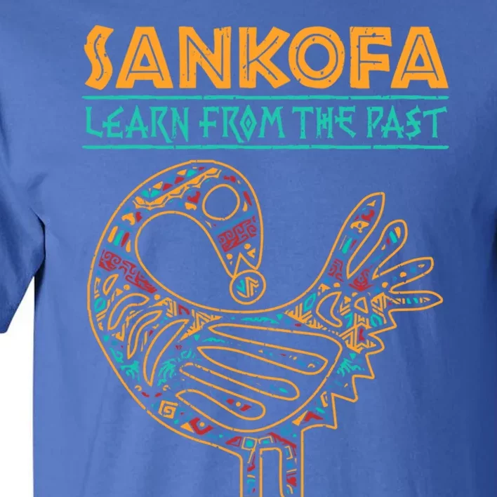 Black History Sankofa African Bird Juneteenth Gift Tall T-Shirt