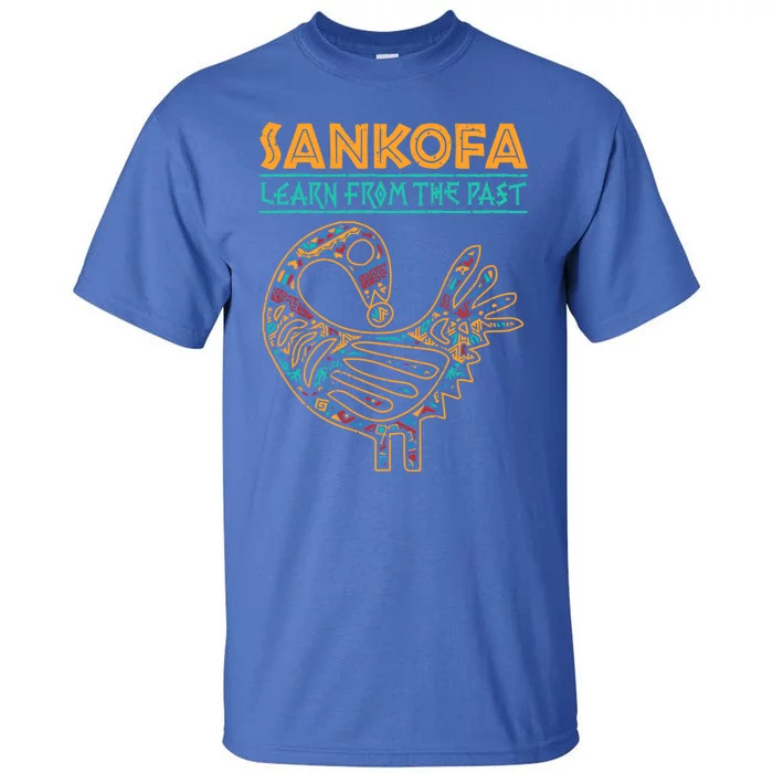 Black History Sankofa African Bird Juneteenth Gift Tall T-Shirt