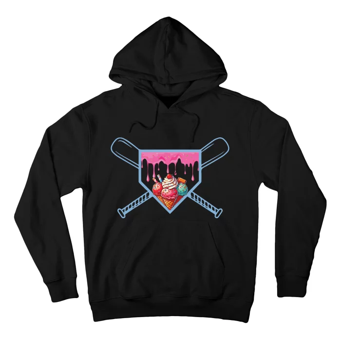 Baseball Home Social Club For Boy Ice Cream Drip Hoodie