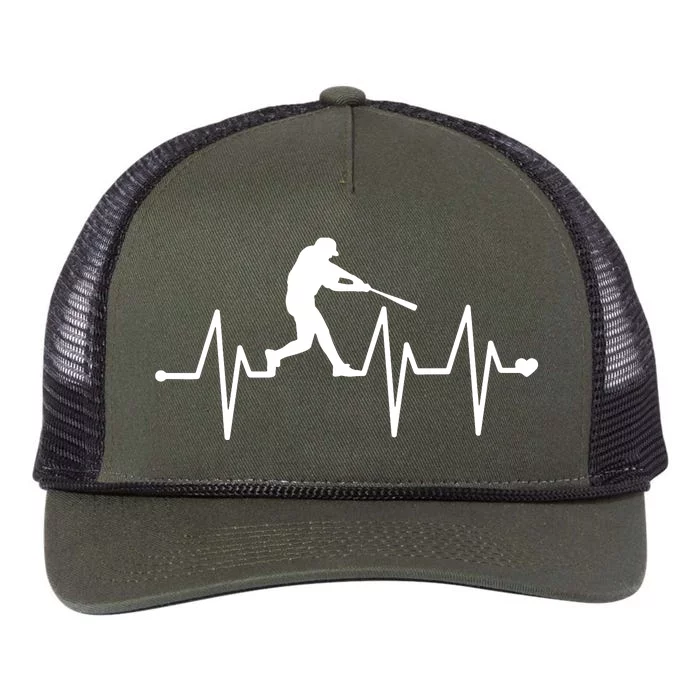 Baseball Heartbeat Shirts For Baseball Players And Fans Retro Rope Trucker Hat Cap