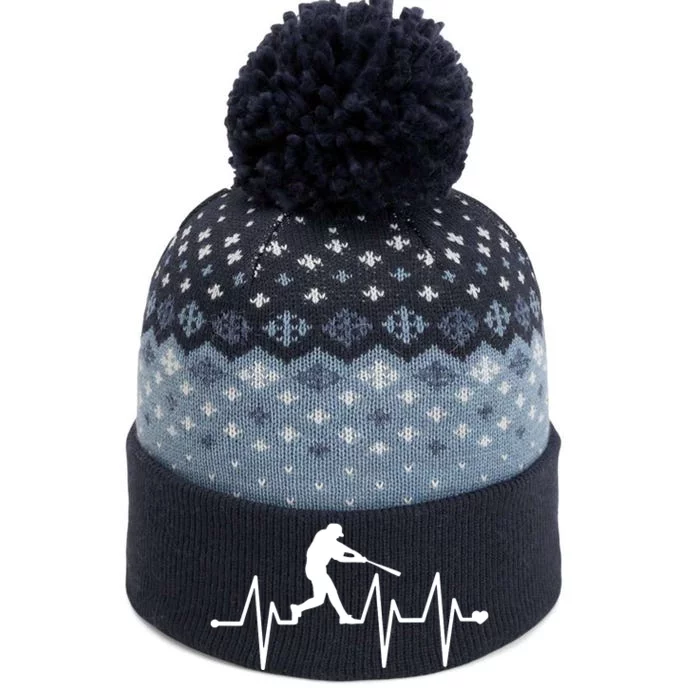 Baseball Heartbeat Shirts For Baseball Players And Fans The Baniff Cuffed Pom Beanie