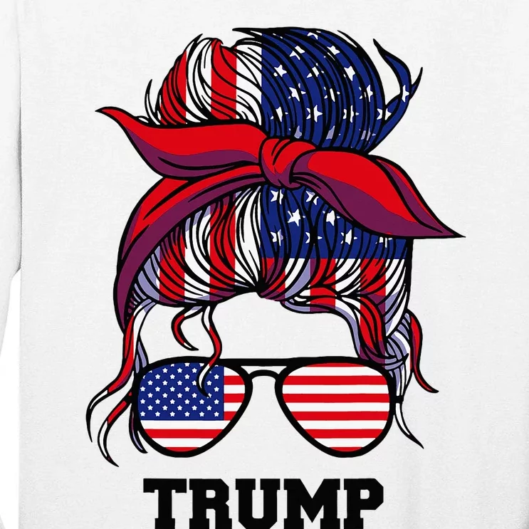 Bandana Headscarf Sunglasses Trump Tall Long Sleeve T-Shirt