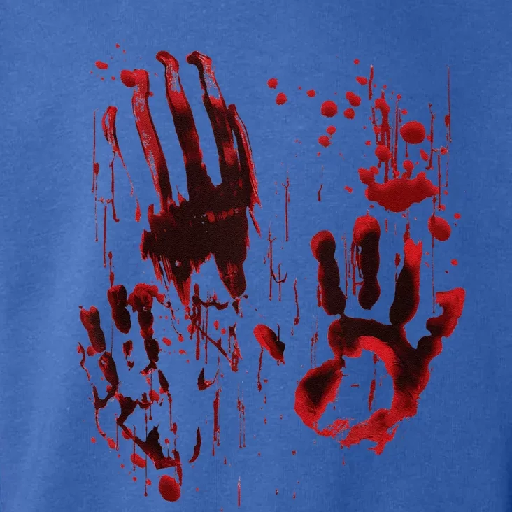 Bloody Hand Splatters Red Blood Handprints Halloween Graphic Toddler Hoodie