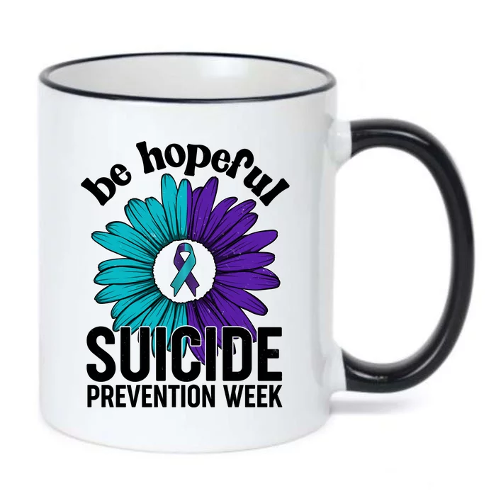 Be Hopeful Suicide Prevention Week Black Color Changing Mug