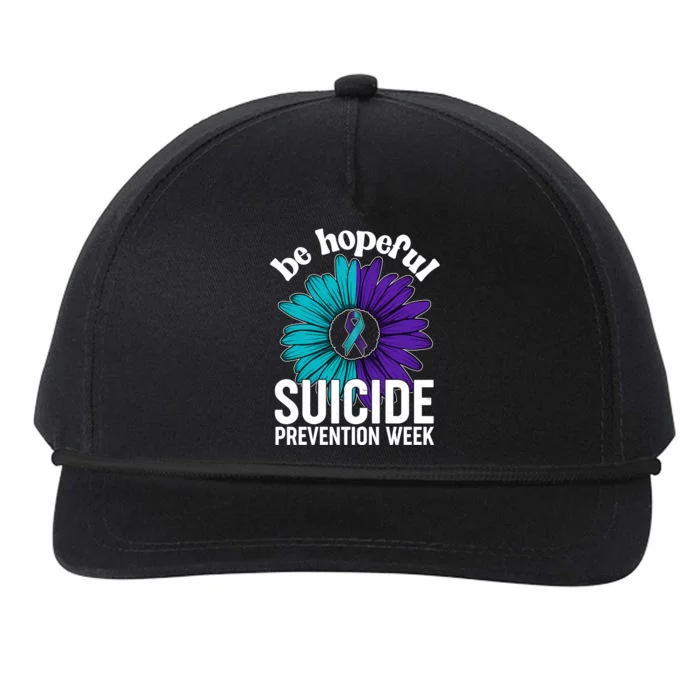 Be Hopeful Suicide Prevention Week Snapback Five-Panel Rope Hat