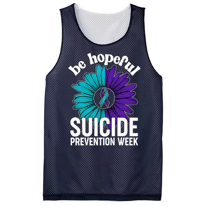 Be Hopeful Suicide Prevention Week Mesh Reversible Basketball Jersey Tank