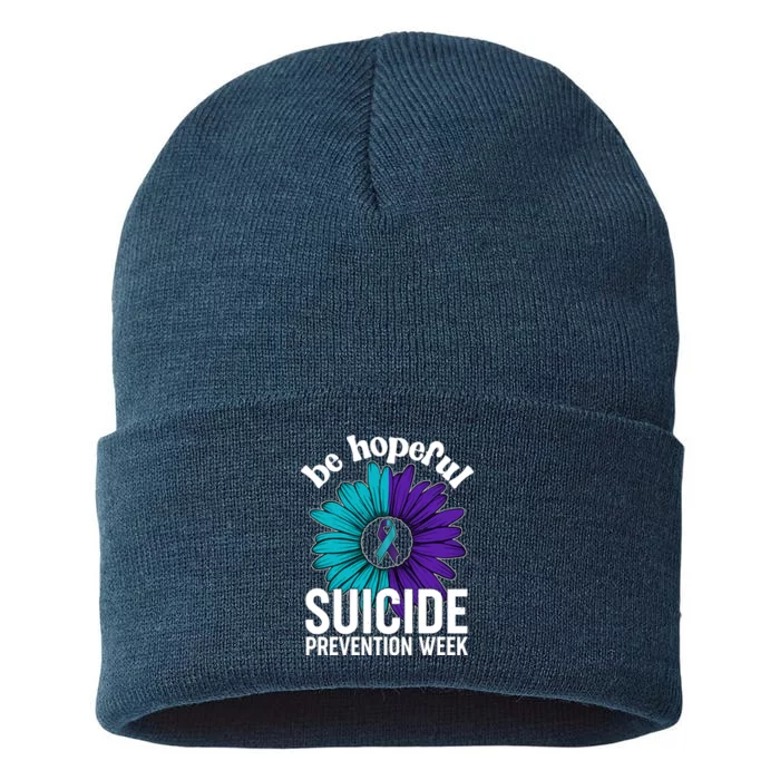 Be Hopeful Suicide Prevention Week Sustainable Knit Beanie