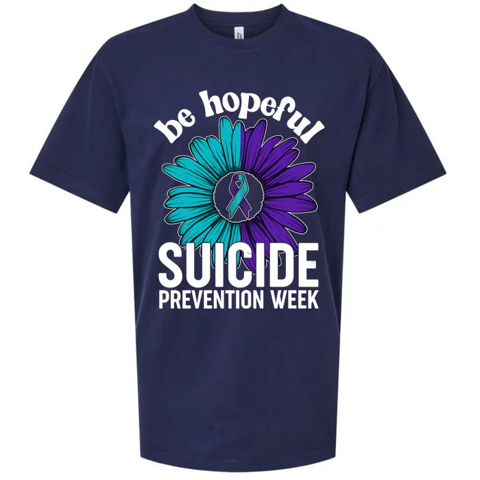 Be Hopeful Suicide Prevention Week Sueded Cloud Jersey T-Shirt