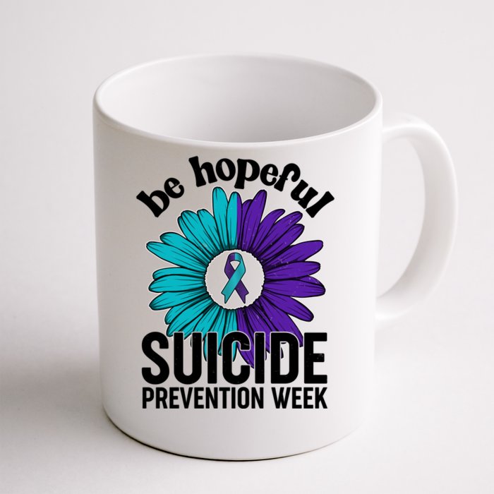 Be Hopeful Suicide Prevention Week Front & Back Coffee Mug