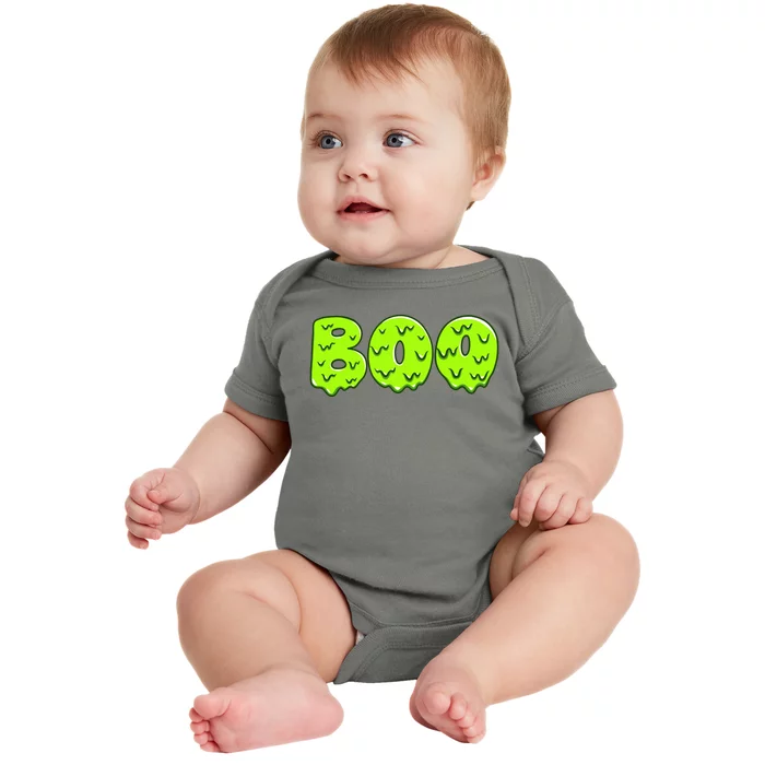 Boo Halloween Slime Baby Bodysuit