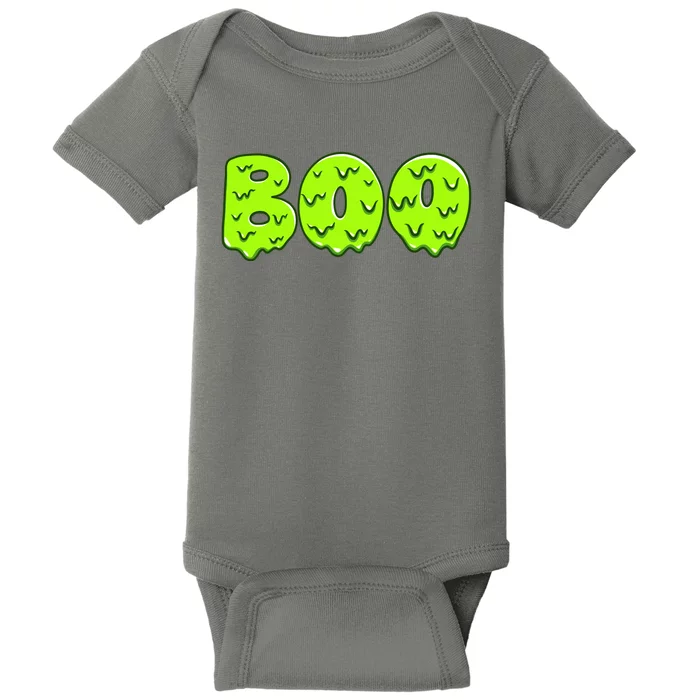 Boo Halloween Slime Baby Bodysuit