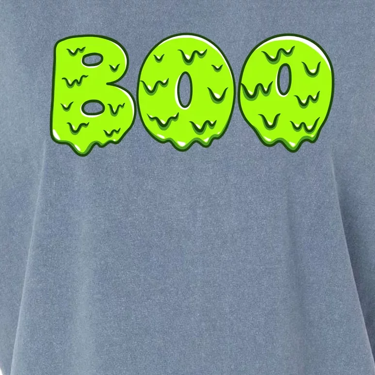 Boo Halloween Slime Garment-Dyed Women's Muscle Tee