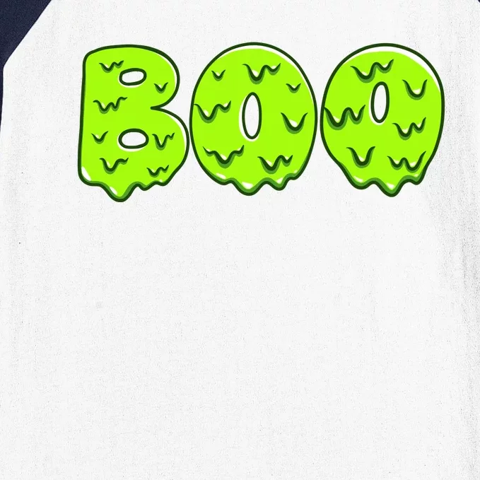 Boo Halloween Slime Baseball Sleeve Shirt