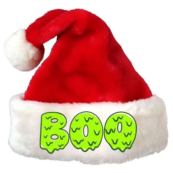 Boo Halloween Slime Premium Christmas Santa Hat