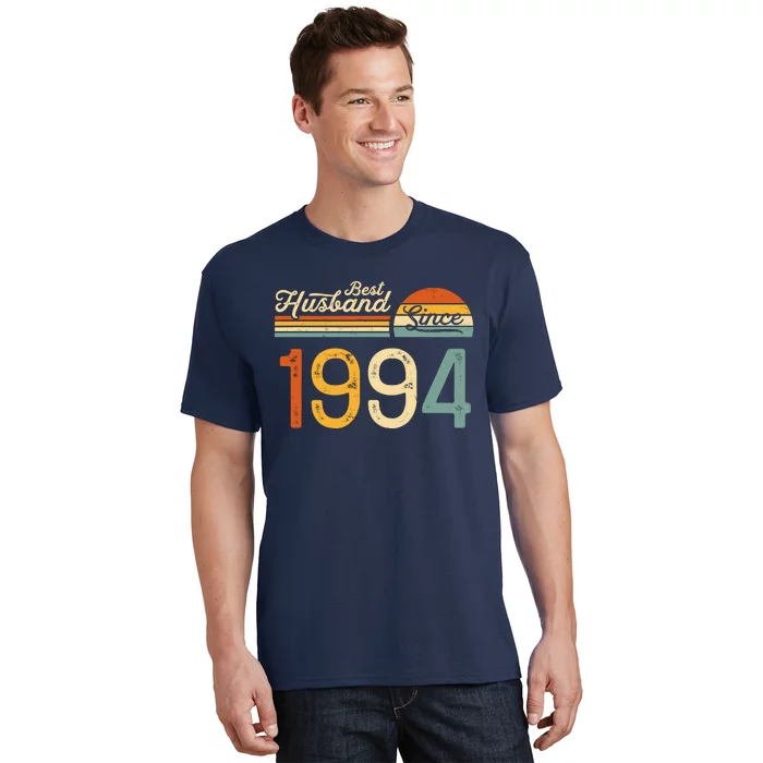 Best Husband Since 1994 Retro 30th Wedding Anniversary T-Shirt