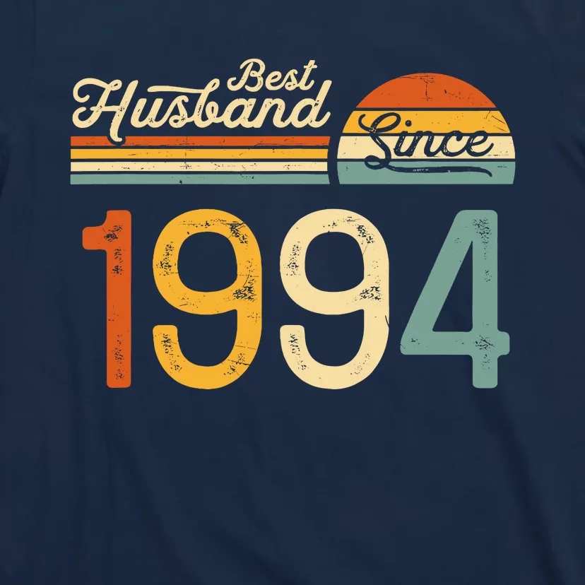 Best Husband Since 1994 Retro 30th Wedding Anniversary T-Shirt