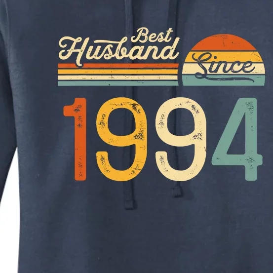 Best Husband Since 1994 Retro 30th Wedding Anniversary Women's Pullover Hoodie