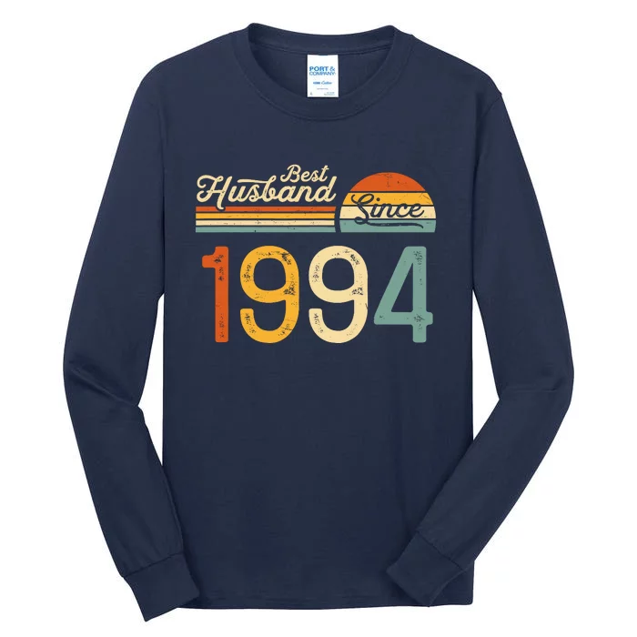 Best Husband Since 1994 Retro 30th Wedding Anniversary Tall Long Sleeve T-Shirt