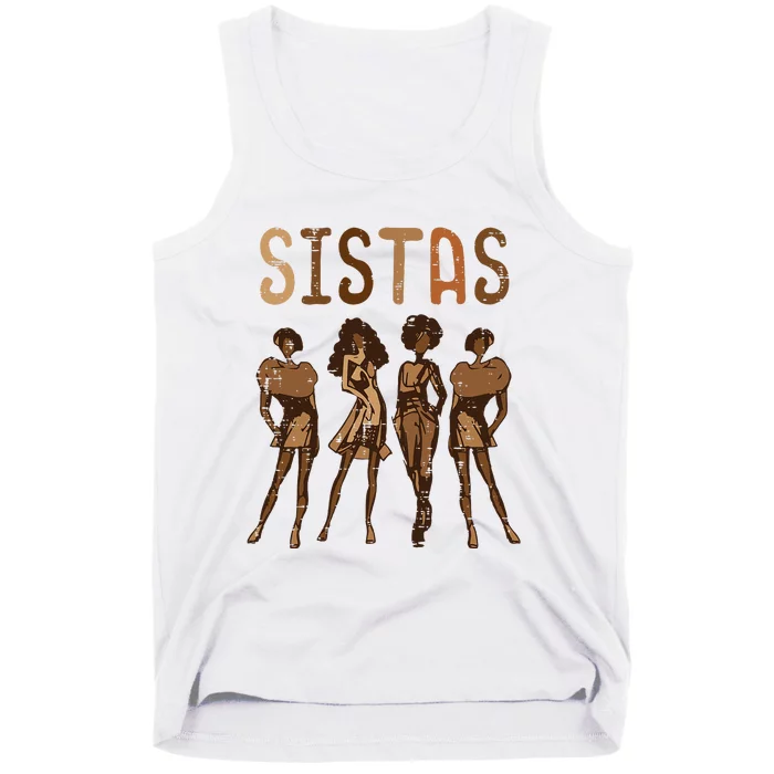 Black History Sistas Melanin Pride African American Tank Top