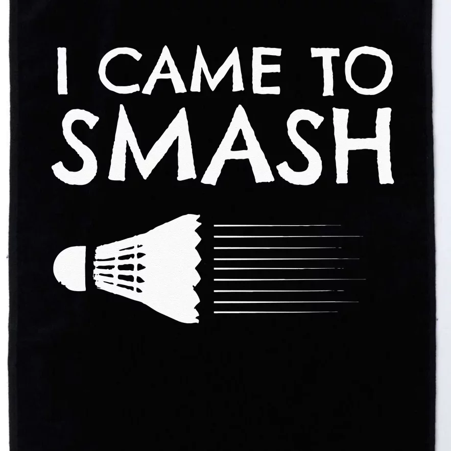 Badminton Humor Smash Shuttlecock Birdie Sport Platinum Collection Golf Towel