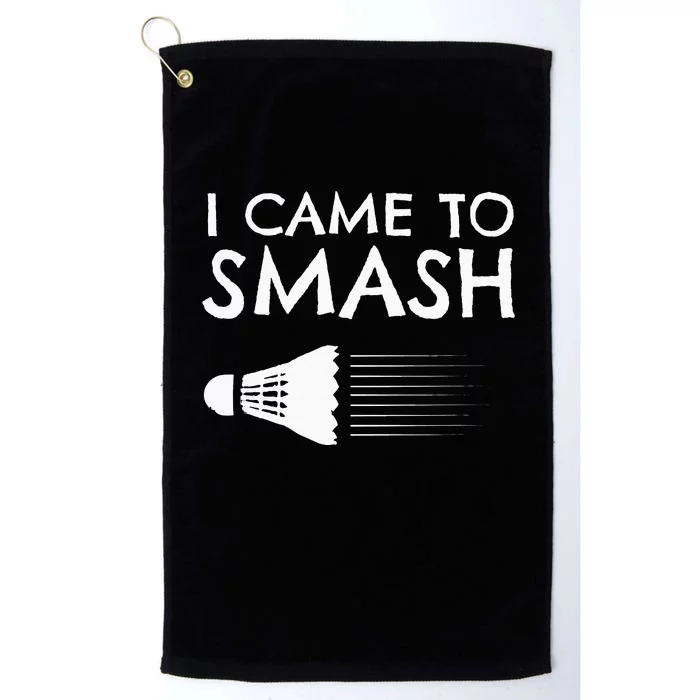 Badminton Humor Smash Shuttlecock Birdie Sport Platinum Collection Golf Towel