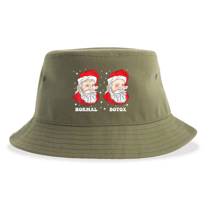 Botox Humor Santa Womens Plastic Surgeon Botox Christmas Sustainable Bucket Hat