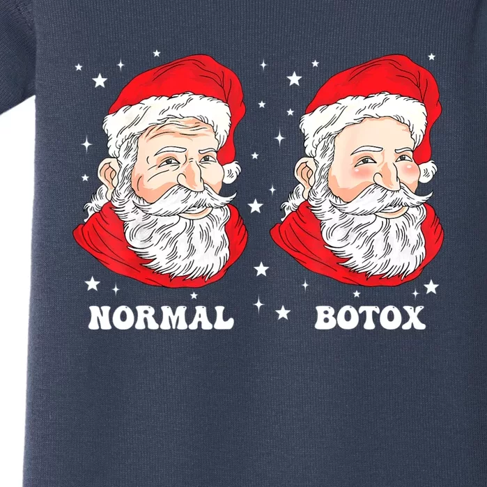 Botox Humor Santa Womens Plastic Surgeon Botox Christmas Baby Bodysuit