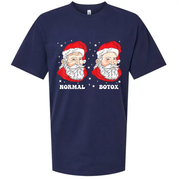 Botox Humor Santa Womens Plastic Surgeon Botox Christmas Sueded Cloud Jersey T-Shirt