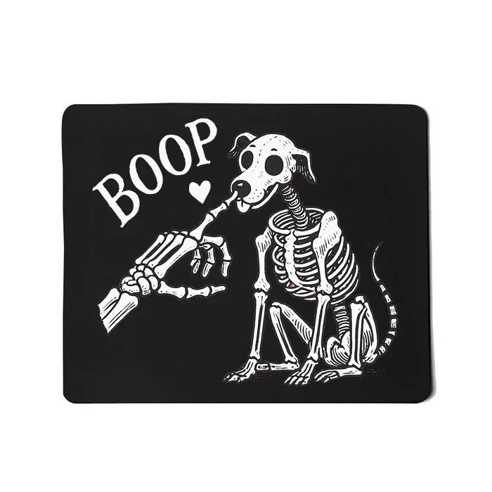 Boop Hand Skeleton And Dog Mousepad