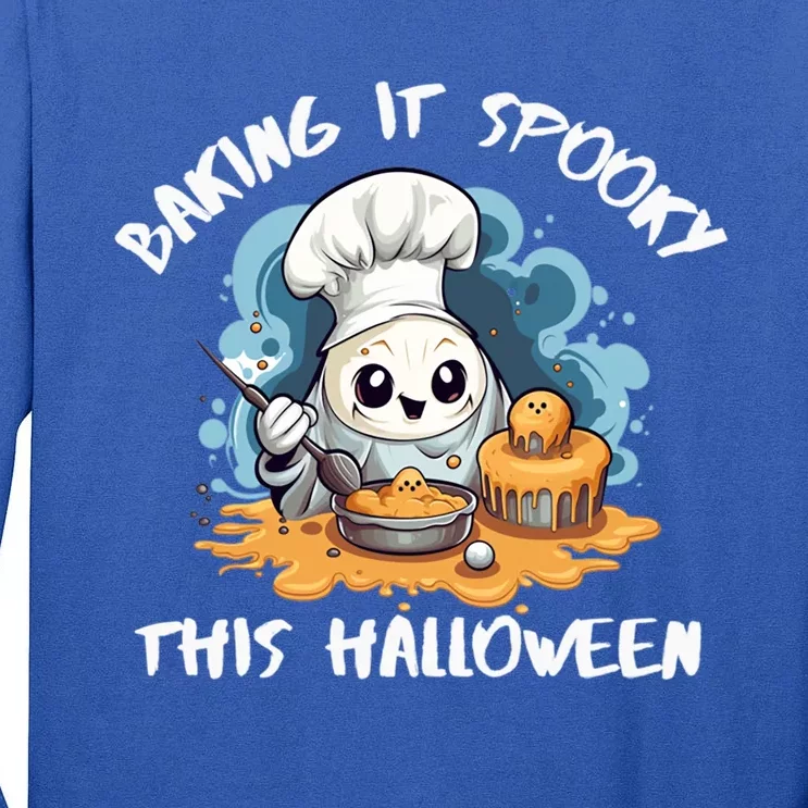 Baking Halloween Season Trick Or Treat Chef Spooky Baker Gift Tall Long Sleeve T-Shirt