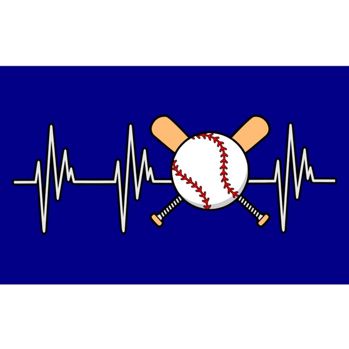 Baseball Heartbeat Sports Player Lover Coach Graphic Gift Bumper Sticker