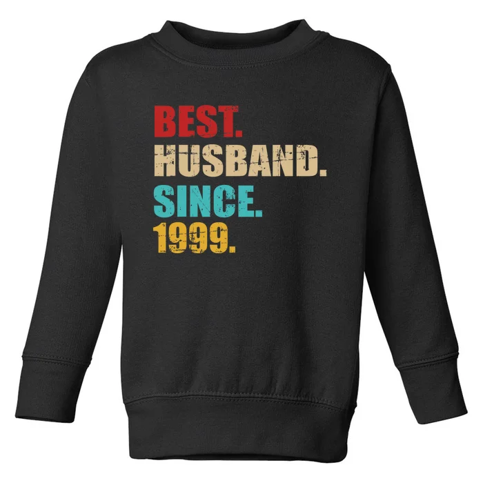 Best Husband Since 1999 For 25th Silver Wedding Anniversary Toddler Sweatshirt