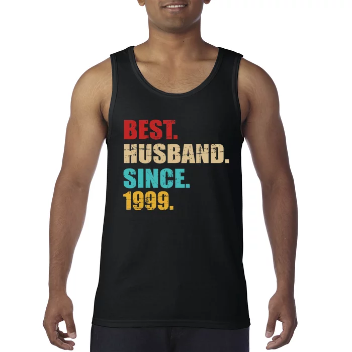 Best Husband Since 1999 For 25th Silver Wedding Anniversary Tank Top