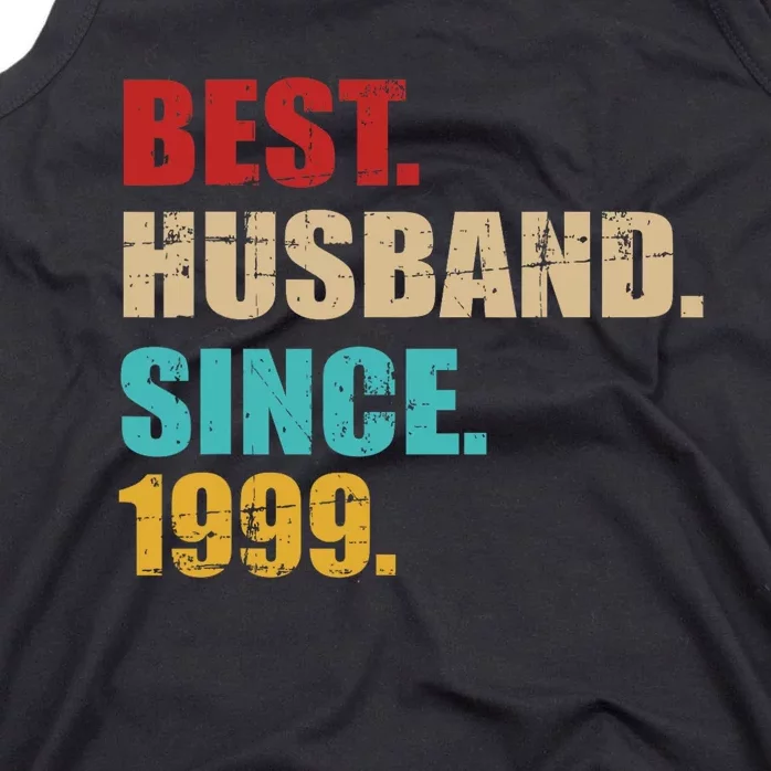 Best Husband Since 1999 For 25th Silver Wedding Anniversary Tank Top