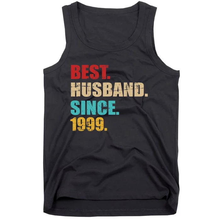 Best Husband Since 1999 For 25th Silver Wedding Anniversary Tank Top