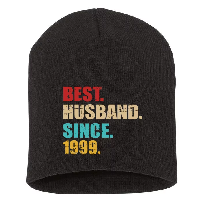 Best Husband Since 1999 For 25th Silver Wedding Anniversary Short Acrylic Beanie