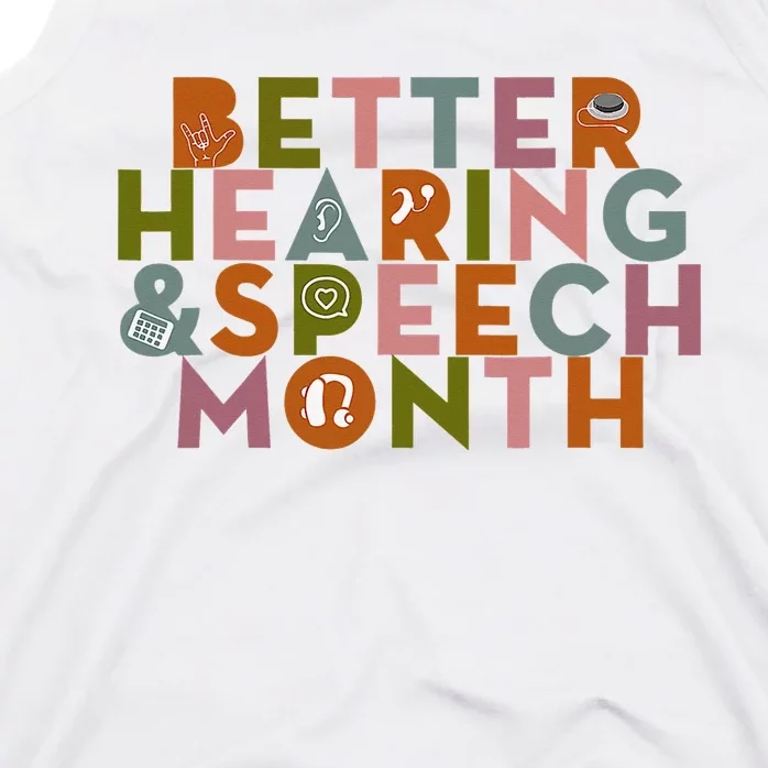 Better Hearing & Speech Month Proud Speech Pathologist SLP Tank Top