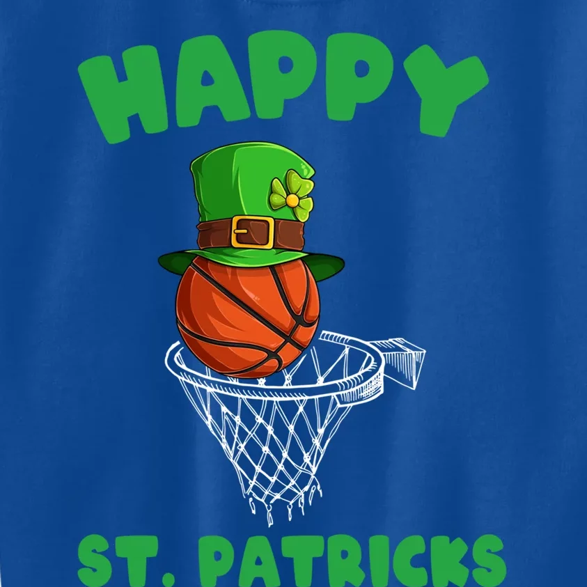 Basketball Happy St Patrick's Day Cute Gift Kids Sweatshirt